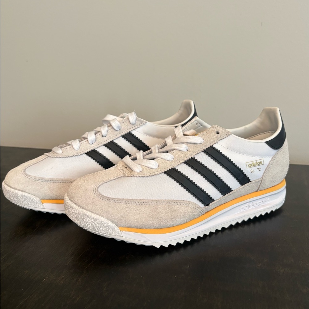 Adidas SL 72 Cream and Black Sneakers